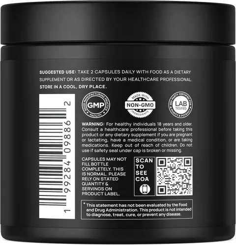 Vista 8 de Shilajit negro de 100 veces de fuerza para hombres con 10% Tongkat Ali y Ashwagandha – Cápsulas de Shilajit de mayor potencia 60% ácido fúlvico puro