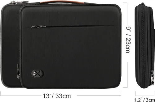 Vista 8 de Fintie 12.9-13 pulgadas Tablet Laptop Sleeve Case, Maletín Bolsa de hombro Compatible con MacBook Pro, MacBook Air, MacBook Neo, iPad Pro/Air