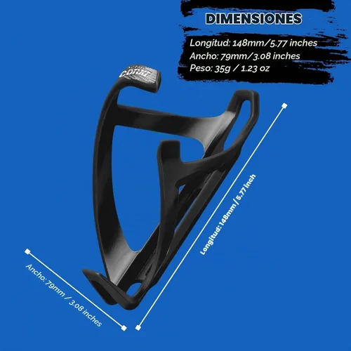 Vista 6 de corki Cycles Soporte para botella de agua para bicicleta, con carga lateral derecha, jaula para botella de agua para carretera, MTB, bicicleta