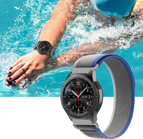 Vista 2 de MroTech Trail Loop de 0.866 pulgadas compatible con Samsung Galaxy Watch 3 1.772 in/Galaxy Watch 1.811 in/Gear S3 Frontier Band ajustable Pull Tab