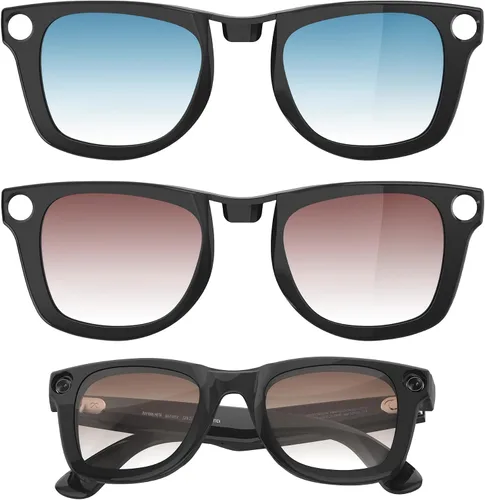 Vista 13 de HiBloks Transition/Gradient Polarized Clip-On Lens for RayBan Meta Wayfarer UV Protection Clip-On Lenses Matte/Shiny Accessories for Ray-Ban Meta