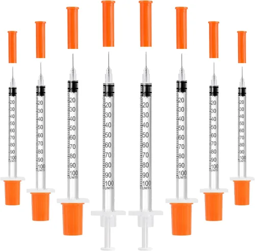 Vista 10 de Paquete de 100 jeringas U-100 0.03 fl oz/cc 31G 5/16" (8mm)