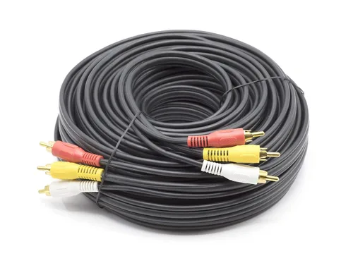 Vista 6 de THE CIMPLE CO Cable RCA de 6 pies para reproductor de DVD, VCR, VHS, cable triple compuesto de audio/video macho, cable rojo, amarillo y blanco, 6