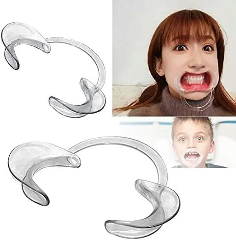 Vista 3 de 3 piezas transparentes autoclave dentales blanqueamiento de labios y mejillas retractor dentista abreboca uso repetido retractores de mejillas