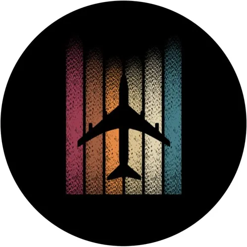 Vista 3 de Vintage Retro Airplane Pilot Gift Idea for Men Stewart PopSockets Swappable PopGrip