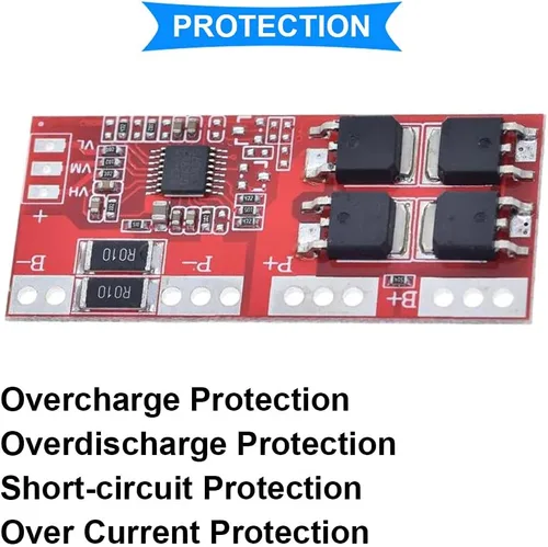Vista 3 de 2PCS 4S 30A 14.4V 14.8V 16.8V Tablero de protección de batería de litio 18650 Módulo de cargador Tablero de protección para batería de litio