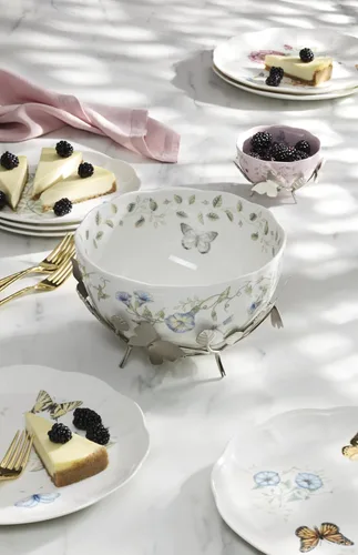 Vista 7 de Lenox Butterfly Meadow - Cuenco decorativo de porcelana para el 25