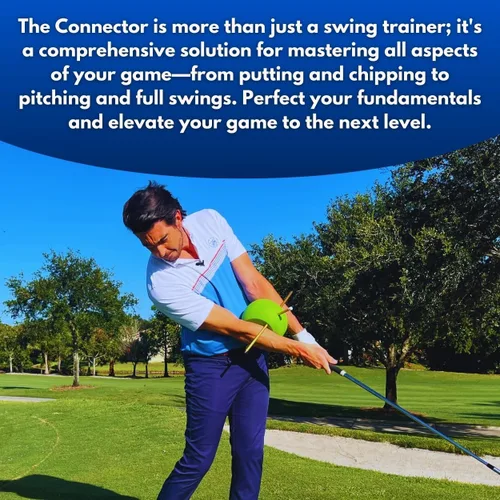 Vista 4 de The Connector Golf Training Aid - Entrenador de swing simple y eficaz para perfeccionar la mecánica, aumentar la precisión y mejorar tu juego El