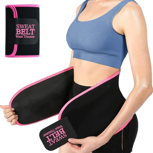 Vista 9 de ZPP Entrenador de cintura para mujeres y hombres, banda de sudor de neopreno, cinturón reductor de cintura adelgazante para entrenamiento