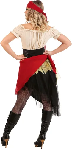 Vista 4 de Hermoso traje de bucanero para mujer