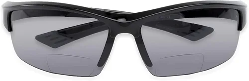 Vista 2 de The Foster II - Lentes de sol bifocales de plástico para lectura deportiva y envolvente, para hombres y mujeres, con certificación ANSI Z87.1 negro