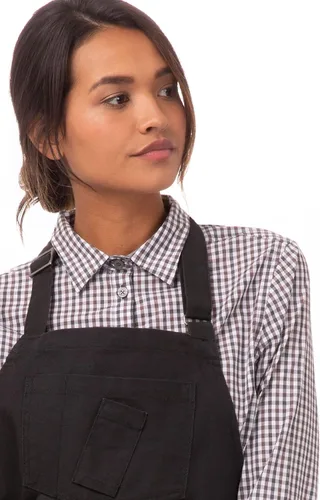 Vista 6 de Chef Works Unisex Rockford Bib Apron, Nutmeg, One