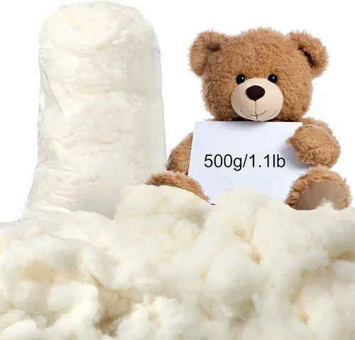 Vista 8 de Relleno de algodón de 30.0 lbs/30 libras para animales de peluche, almohada suave, relleno de fibra de algodón natural, para juguetes, decoraciones