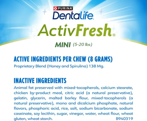 Vista 5 de DentaLife ActivFresh - Paquete de 2 masticables para perros pequeños, masticables dentales para refrescar el aliento, sabor a pollo, 13.5 onzas cada
