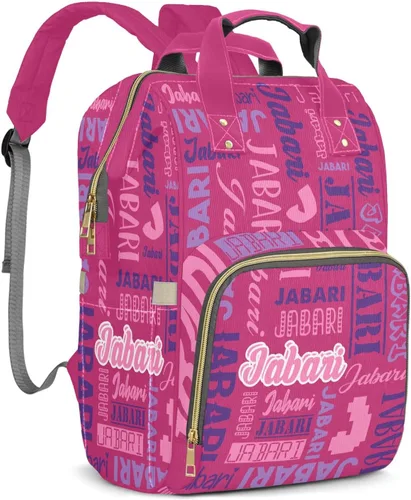 Vista 20 de Bolsos de bebé de encargo del muchacho del nombre, mochila Negro 01