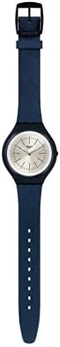 Vista 2 de Swatch Skin Saphira Reloj de silicona para hombre esfera plateada SVUN106