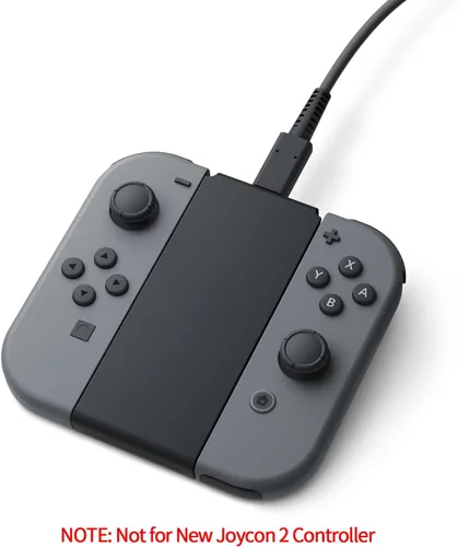 Vista 3 de Soporte de carga Joycon (de dos vías) Interruptor de 2 vías Joy Con controlador Cargador Accesorios de carga con cable de carga NO