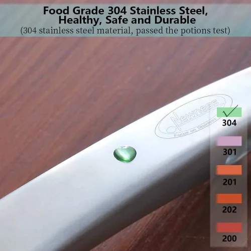 Vista 9 de Servidor de espaguetis, [resistente al óxido, formación integral, duradero] Tenedor para pasta Newness de acero inoxidable 304 con mango ergonómico