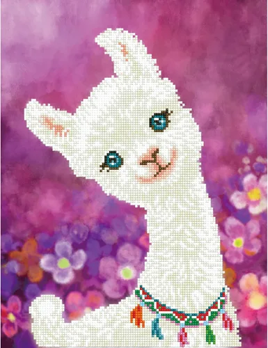 Vista 5 de DIAMOND DOTZ Lulu - Kits de pintura de diamantes de llama para adultos, kits de arte de diamantes, un kit de manualidades creativo relajante