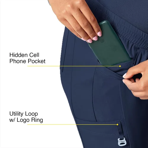 Vista 3 de WonderWink Pantalón deportivo de maternidad para mujer