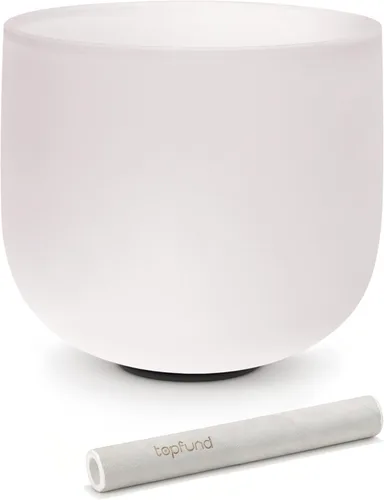Vista 13 de TOPFUND Juego de 3 cuencos de cristal de color (8 pulgadas F+7 pulgadas C + 6 pulgadas) 432 Hz con funda de transporte resistente y mazos 432Hz