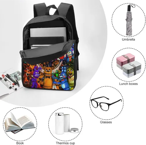 Vista 5 de Cartoon Game Backpack Anime Backpacks 3D Printing Game Backpack Sports Casual Daypacks 17 Inch M-2
