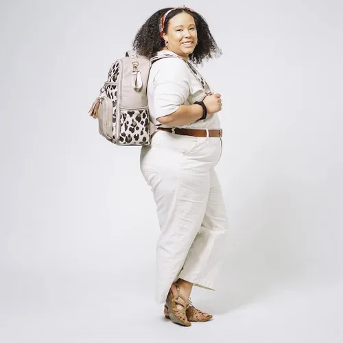 Vista 7 de Itzy Ritzy Mochila unisex para bebé, leopardo