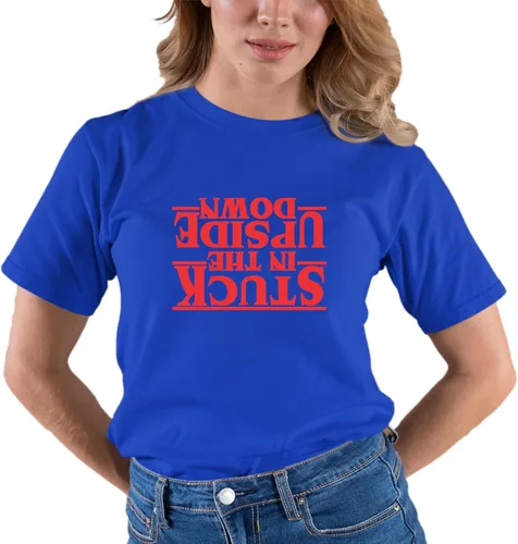 Vista 45 de Go All Out Camiseta para adultos Stuck in The Upside Down