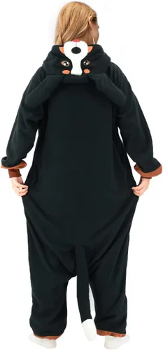 Vista 5 de Bernese Mountain Dog onesie adult Unisex Dog Adult Pajamas Halloween Christmas Party Cosplay One Piece Costume