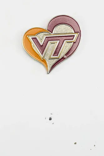 Vista 12 de aminco NCAA - Pin de corazón de remolino unisex