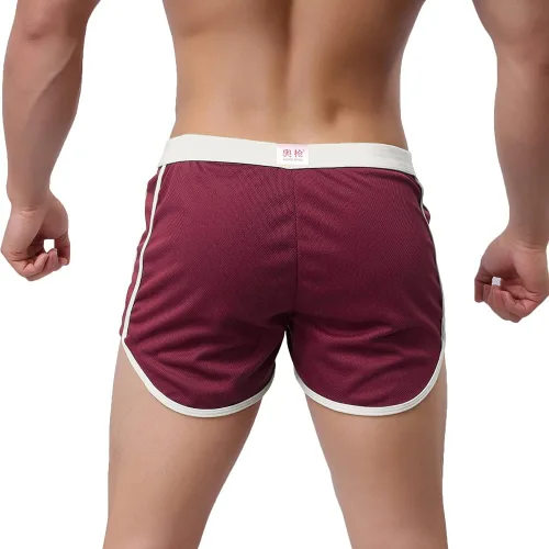 Vista 4 de Rexcyril Pantalones cortos para hombre, para correr, entrenamiento, fisicoculturismo, gimnasio, atléticos, deportivos, casuales, pantalones cortos