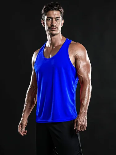 Vista 3 de DRSKIN Men's 4 or 3 Pack Tank Tops Sleeveless Shirts Dry Fit Y-Back Muscle Mesh Gym Training Athletic Workout