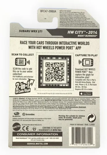 Vista 2 de Hot Wheels Subaru WRX STI, City 26/250, Búsqueda del tesoro