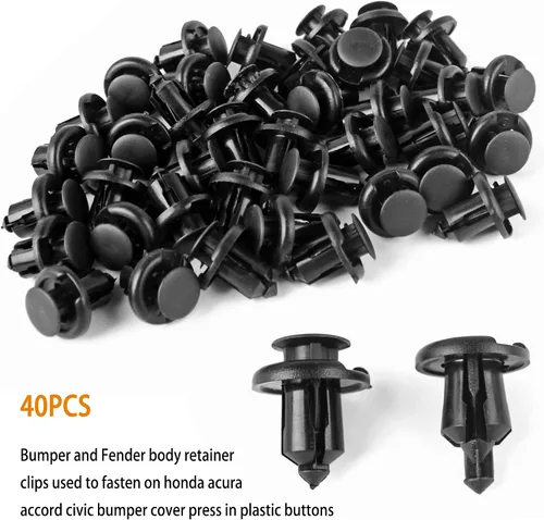 Vista 5 de Xislet 120 piezas Clips para parachoques de 10 mm 91503-SZ3-003 con tornillos para protector contra salpicaduras 90114-SE0-000 Compatibles con Honda
