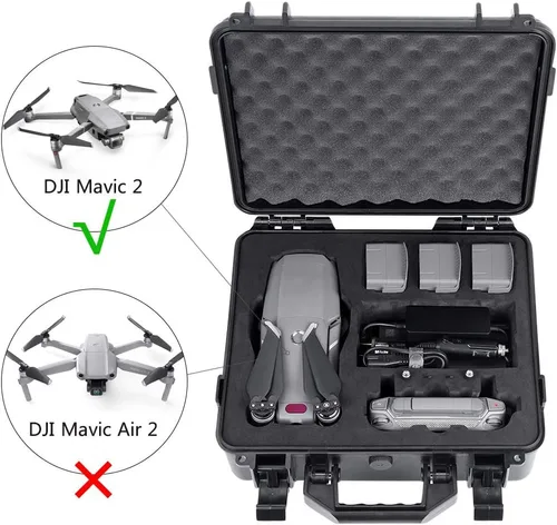 Vista 6 de Smatree Funda rígida de transporte de 13.4 L compatible con DJI Mavic 2 Pro/Mavic 2 Zoom Fly More Combo (edición actualizada), funda rígida