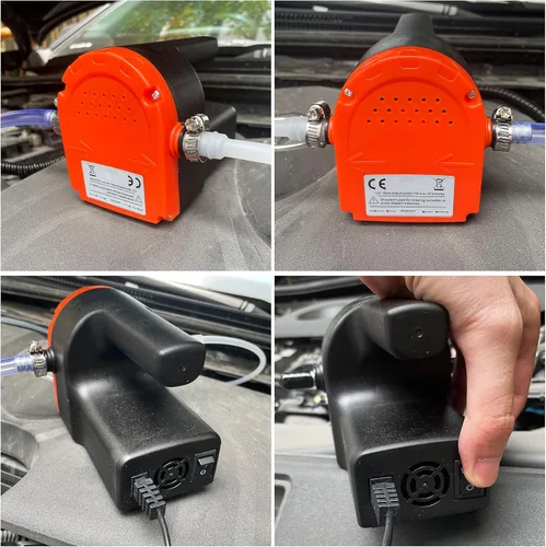 Vista 6 de PLUMIA 12V 100W Bomba Extractora de Cambio de Aceite, Bomba de Extracción de Aceite/Diésel Mejorada de Succión de Recuperación y Transferencia