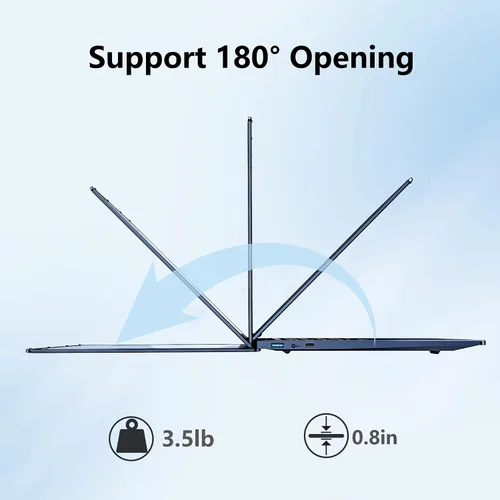 Vista 5 de FUNYET Portátil para Juegos, Computadora Portátil 2025, Laptop de 16 Pulgadas Win 11 Pro, 16GB RAM 1TB SSD, Procesador N150 (hasta 3.6GHz), Teclado