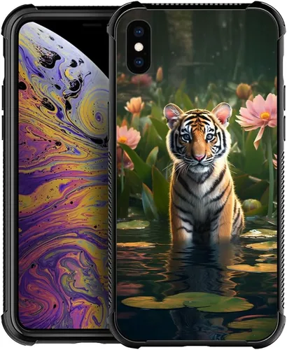Vista 109 de Funda compatible con iPhone XR, diseño de elefantes africanos para niñas, diseño de patrón a prueba de golpes, antiarañazos, carcasa trasera