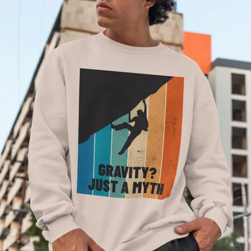 Vista 4 de Gravity Is a Myth Sponge Fleece Sweatshirt - Illustration Classic Sweatshirt - Printed Sweatshirt