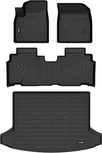 Vista 76 de HAFIDI® - Tapetes para auto con almacenamiento debajo del asiento, para todo clima, antideslizantes, de elastómero termoplástico, para la primera