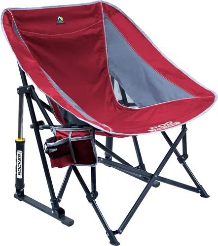 Vista 16 de GCI Outdoor Mecedora Plegable para Exteriores con Dosel para Protección Solar Azul real