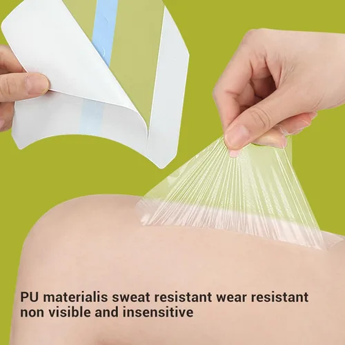 Vista 5 de 20 calcomanías antirozaduras en el interior del muslo, en forma de V, cintas invisibles transparentes para muslos, protección contra rozaduras