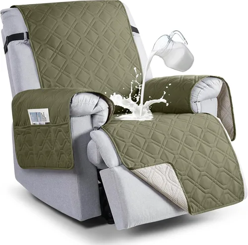 Vista 15 de VANSOFY Fundas 100% impermeables para sillas reclinables, funda antideslizante para silla reclinable para perros, protector de muebles, funda
