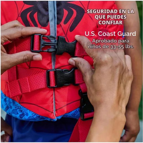 Vista 6 de SwimWays Spidey and His Amazing Friends - Chaleco salvavidas para niños de 33 a 55 libras