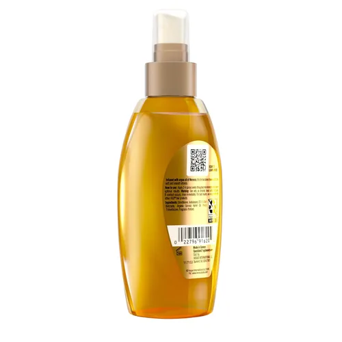 Vista 8 de OGX Aceite de Argán renovador de Marruecos en aerosol, aceite reparador ligero y seco, spray para el cuidado del cabello, bruma ligera para puntas