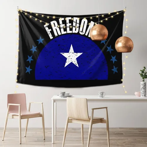 Vista 2 de LIFANGMI The Bonnie Blue Flag And Freedom Tapestry Wall Hanging 60x40 Inch Bedroom Living Room Dormitory Home Decoration Wall Tapestry