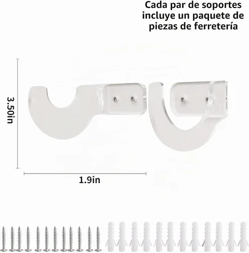 Vista 2 de Soporte de pared para sable de luz - Soporte para espada láser - Soporte de exhibición (las espadas no están incluidas)