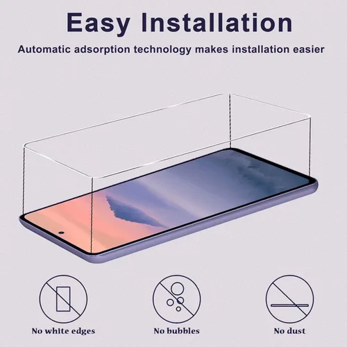 Vista 7 de Paquete de 3 + 3 protectores de pantalla para Galaxy S21 FE 5G + protector de lente de cámara, dureza 9H, resistente a los arañazos, fácil