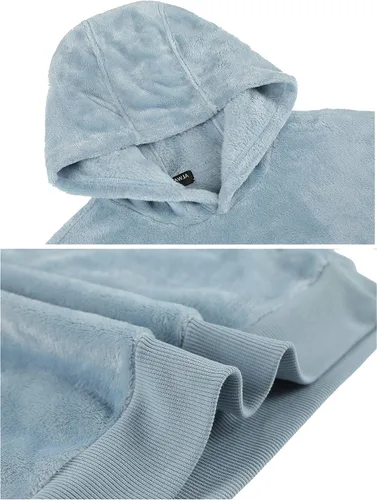 Vista 4 de ALWAYSONE Sudadera de gran tamaño para mujer, suave y esponjoso, con bolsillo, doble forro polar, talla S-2XL