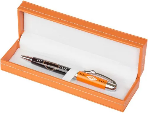 Vista 2 de Harley-Davidson Ride Free Black Ink Pen w/caja de regalo naranja - naranja HDL-20115